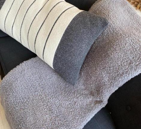 Плед "Barefoot Dreams" CC THROW, 137х183 (темно-серый)