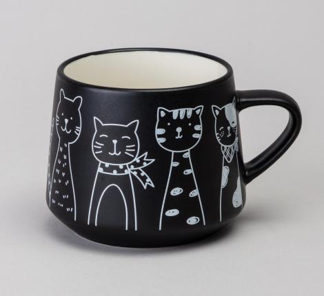 Чайный набор "КОТЫ" чёрный