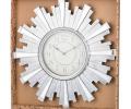 Часы настенные кварцевые "SWISS HOME" 220-193, диаметр 50 см (серебро)