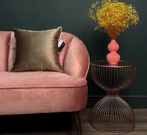 Полушка декоративная "Sofi de Marko" Амадис (бронза) Велюр, 45х45