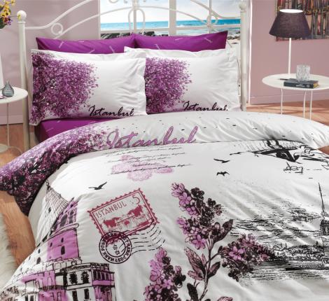 Постельное бельё Hobby &quot;ISTANBUL PANAROMA&quot; фиолетовый, 2 спальный