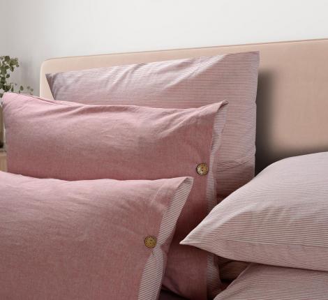 Постельное бельё Sharmes "Rustic melange" Евро, розовый