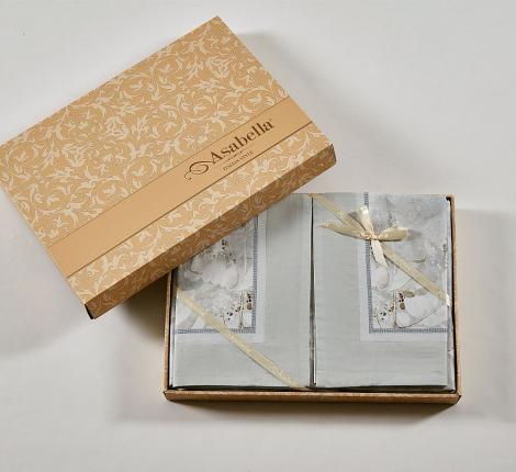 Постельное белье "Asabella" 2269-6 Фланель, Евро