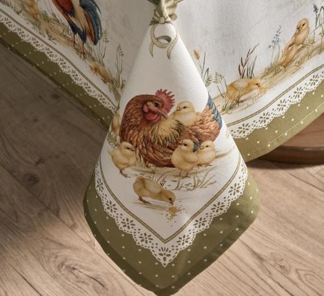 Скатерть с пропиткой "ЗОЛОТАЯ КУРОЧКА", 140х180 см