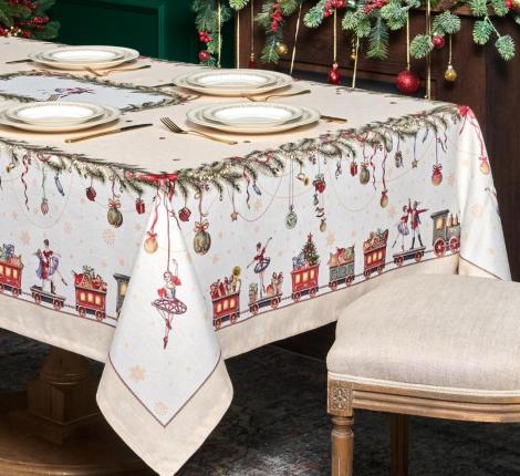 Скатерть LEFARD "ЩЕЛКУНЧИК" 175х400 см, бежевый