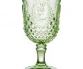 Набор бокалов для вина 4 штуки "SUNDAY" GREEN, 280 мл