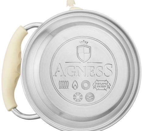 Чайник со свистком и складывающейся ручкой "ТЮДОР", 1,0 л (кремовый)