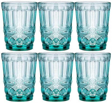 Набор стаканов для воды 6 штук "MUZA COLOR" СЕРПЕНТИНА 781-147, 270 мл