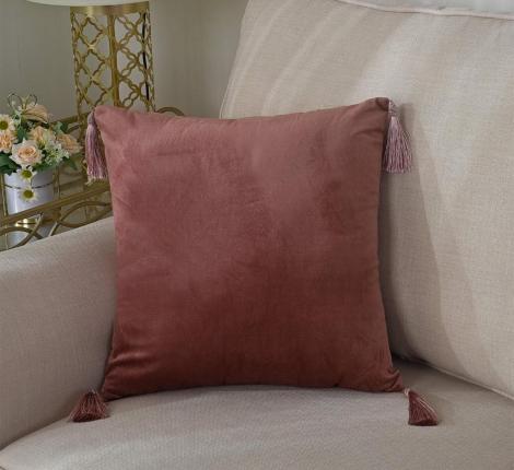 Наволочка декоративная "Sofi de Marko" Кэтрин (пепел роза) Велюр, 45х45