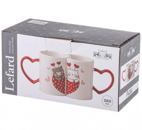 Набор кружек 2 шт. " СЧАСТЛИВЫ ВМЕСТЕ", 260 мл