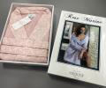 Халат женский махровый Maison D'or "ROSE MARINE" пыльная роза, XS(42)-S(44)
