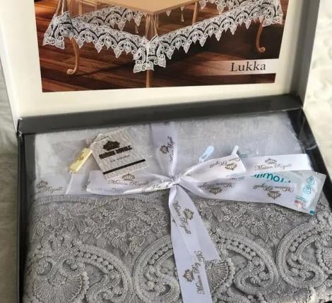 Скатерть EFOR "LUKKA" 160x220, серый