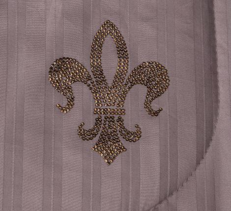 Постельное белье "Kazanov.A." Stripe Royal (капучино) Страйп Сатин, 1,5 спальный