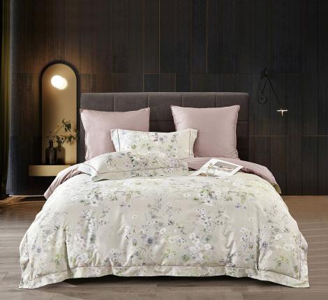 Постельное белье "Asabella" 2257-6 Мако-Сатин, Евро