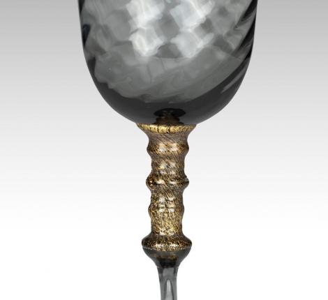 Бокал для вина "MARAIS" муранское стекло, высота 10 см