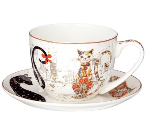 Чайная пара "ПАРИЖСКИЕ КОТЫ" 330 мл