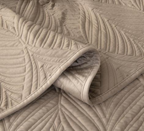 Покрывало "Sofi de Marko" Таира (светло-бежевый) Велюр, 240х260