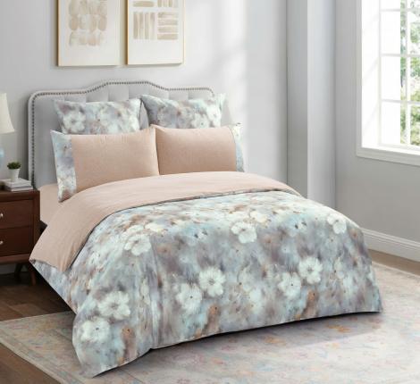 Постельное бельё "KARTEKS" жаккардовый сатин АКВАРЕЛЬ CVP 08, 2 спальный