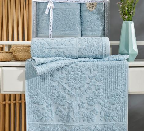 Комплект махровых полотенец "PHILIPPUS" (50x90/70х140) 2 шт. LYDIA,