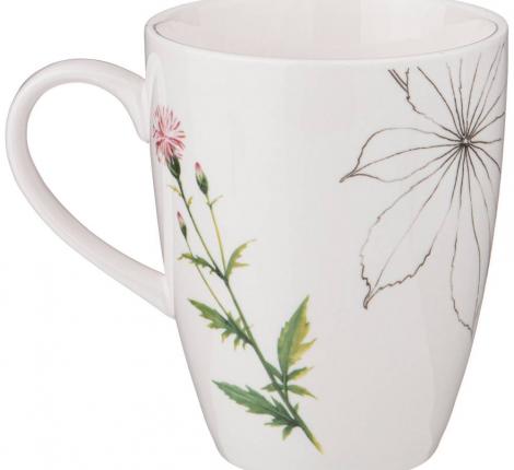 Набор кружек 4 шт. на деревянной подставке "MEADOW", 380 мл