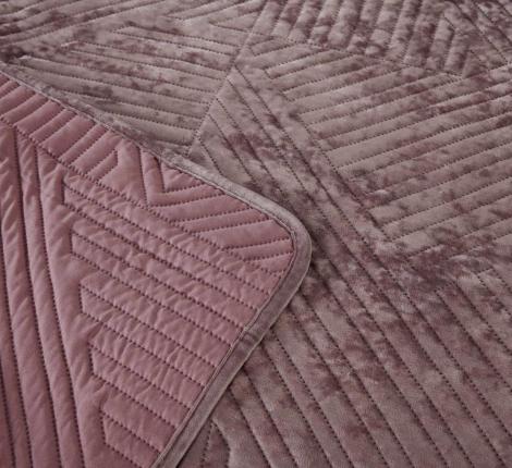 Покрывало "Sofi de Marko" Патрисия (пепел роза 1) Велюр, 160х220