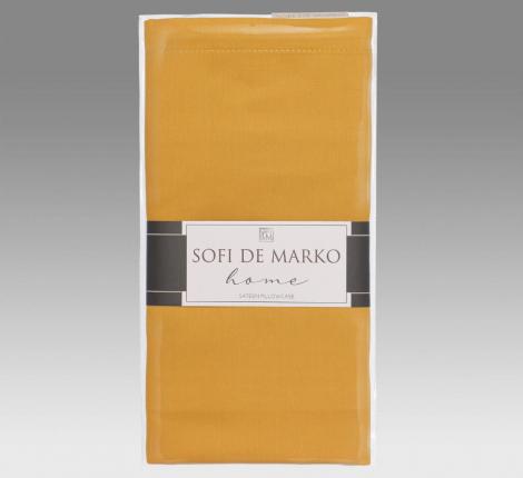 Наволочка "Sofi de Marko" Мармис (горчичная) Сатин, 50х70