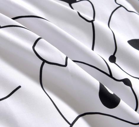 Постельное белье "Sofi de Marko" Панда (белый) Сатин, Евро