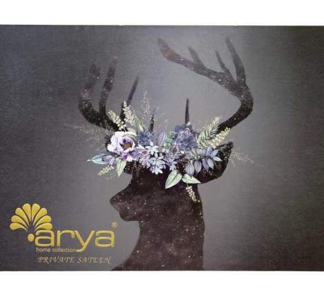 Постельное белье &quot;Arya Digital&quot; Deer (серый), Евро