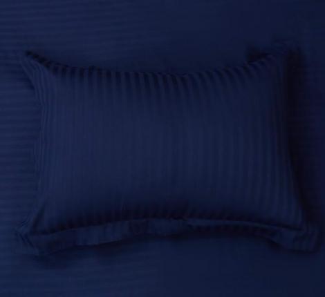 Постельное белье "Sofi de Marko" Моне (синий) Страйп Сатин, 1,5 спальный