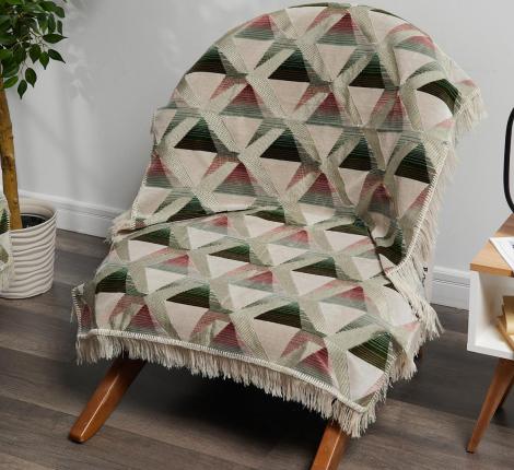 Комплект покрывал "Karteks" на диван 160х220 и два кресла 90х160 АБСТРАКЦИЯ, перламутровый