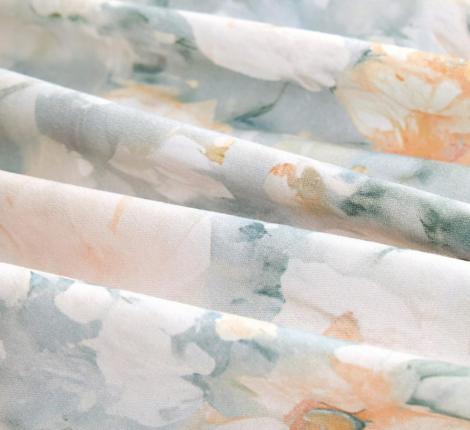 Постельное бельё "KARTEKS" жаккардовый сатин АКВАРЕЛЬ CVP 02, Евро