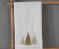 Полотенце Arya с вышивкой Рождество 50x90 Golden Tree, Белый
