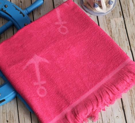 SEASIDE Fuchsia (фуксия) полотенце пляжное, 75x150