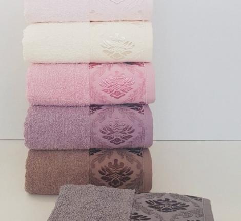 Полотенце махровое 70х130 AMBIELLA "HELENA", сухая роза