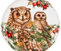 Тарелка закусочная "ЛЕСНАЯ СКАЗКА" СОВА 590-389, диаметр 20,5 см