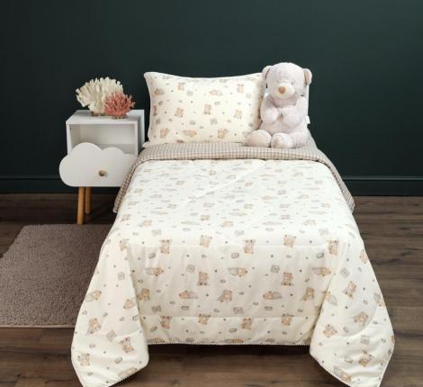 Постельное белье детское с одеялом "Sofi de Marko" Мишутки Сатин, 1,5 спальный