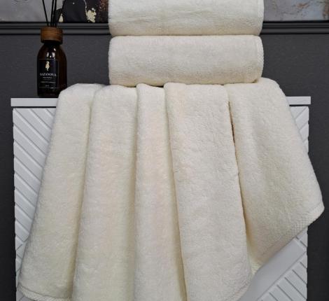 Комплект махровых полотенец "Kazanov.A." Lavinia (айвори), 50х90+70х140