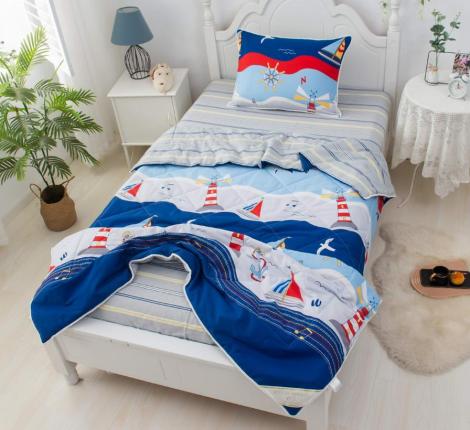 Постельное белье детское с одеялом &quot;Sofi de Marko&quot; Маяки Сатин, 1,5 спальный