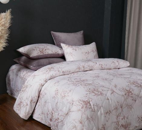 Постельное белье с одеялом "Kazanov.A." Нора (пудра жемчуг) Велюр/Egypt Cotton, Евро