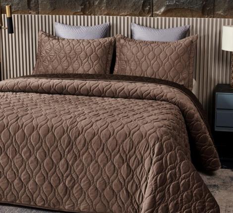 Покрывало "Sofi de Marko" Нобилис (шоколад) Велюр, 240х280