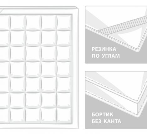 Наматрасник - топпер "TOPPER NON-ALLERGENIC GRASS" всесезонный, 140х200