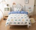 Постельное белье детское "Sofi de Marko" Машинки Ретро (белый) Сатин, 1,5 спальный