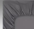Простыня на резинке "Sofi de Marko" Мармис (графит) Сатин, 180х200х30