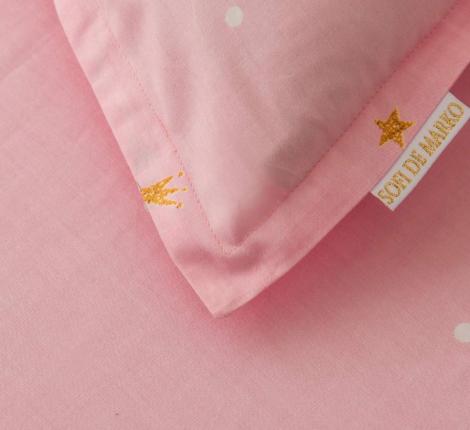 Постельное белье детское "Sofi de Marko" Лебедушка (персик) Сатин, 1,5 спальный