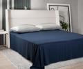 Простыня Sharmes "Bamboo" 240х260, темно-синий