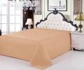 Простынь сатин темно-бежевая (PRC-03), 160x220