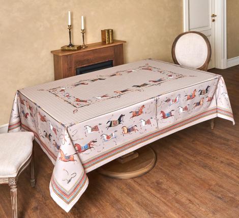 Скатерть с пропиткой SANTALINO "PASSAGE" 160х220 см, капучино