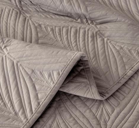 Покрывало "Sofi de Marko" Таира (серый) Велюр, 240х260