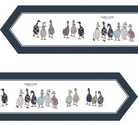 Дорожка на стол "FAMILY FARM" 45х300 см, синий