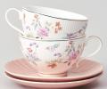 Чайный набор "ВРЕМЕНА ГОДА" на 2 персоны, 4 предметов (250 мл), розовый